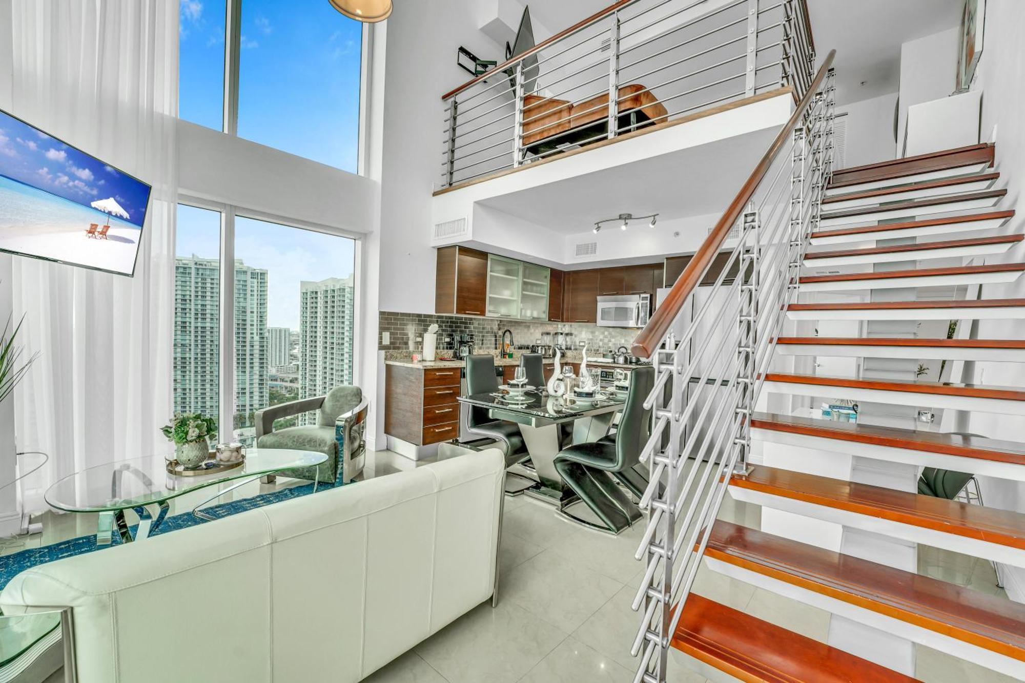 Willa Modern 2 Story Loft 2Br With Breathtaking Views Miami Zewnętrze zdjęcie